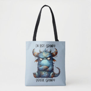 Herr Grumpy Monster Tote Bag Tasche