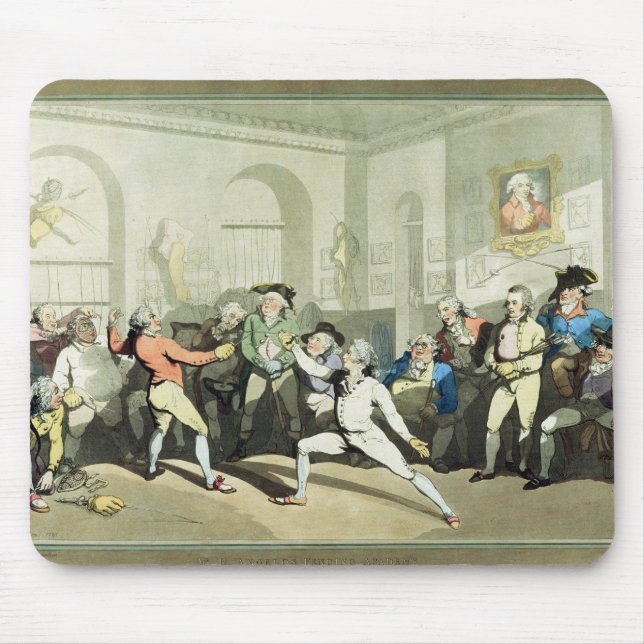 Herr H Angelo Fencing Academy, graviert von Mousepad (Vorne)