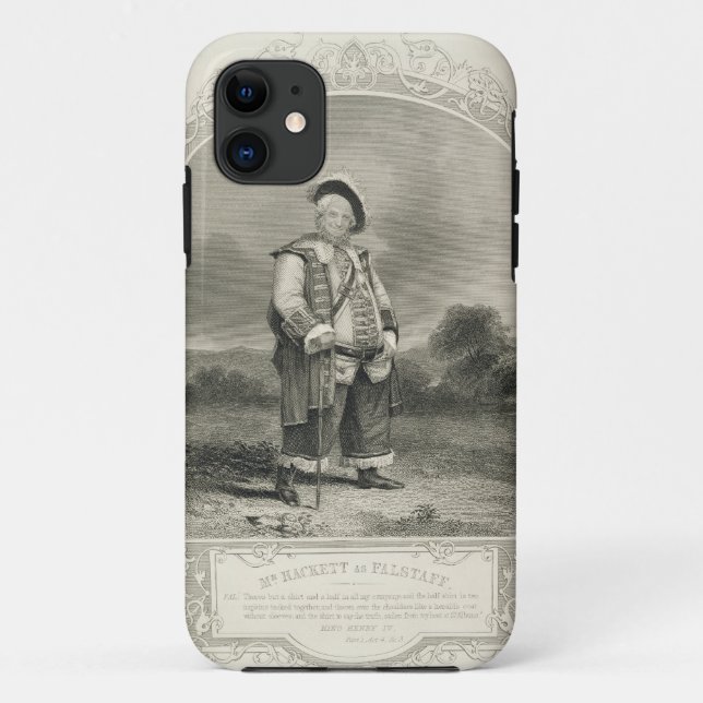Herr Hackett als Falstaff, in Henry IV (Tat I des Case-Mate iPhone Hülle (Rückseite)