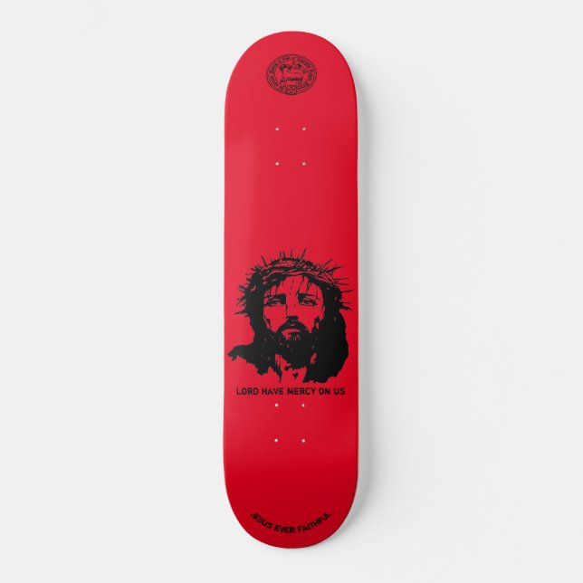 Herr hat Gnade auf uns - Skateboard, 8 1/8" Deck Skateboard (Vorderseite)