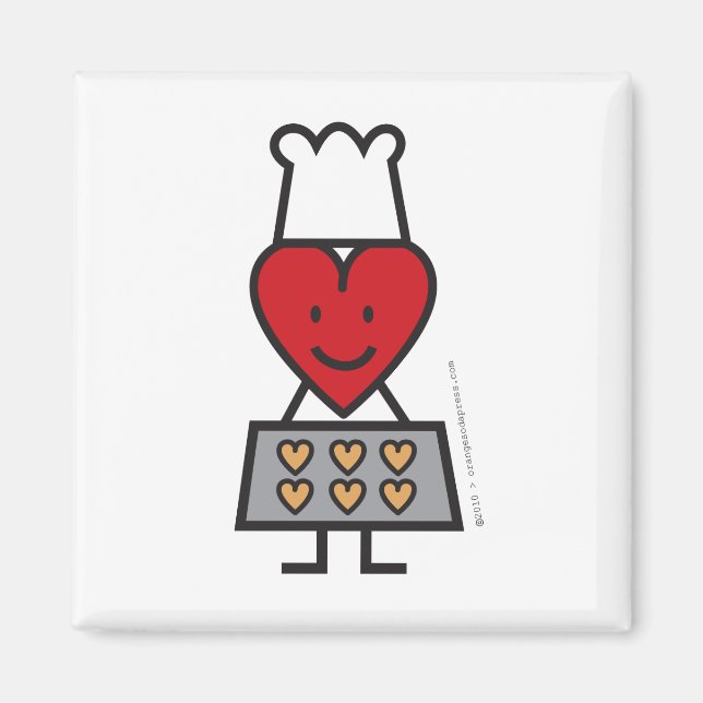 Herr Heart Kühlschrankmagnet (Vorne)