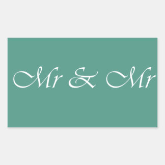 Herr & Herr Typografy Rechteckiger Aufkleber