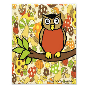 Herr Hooty Eule Baby-Wandbild Fotodruck