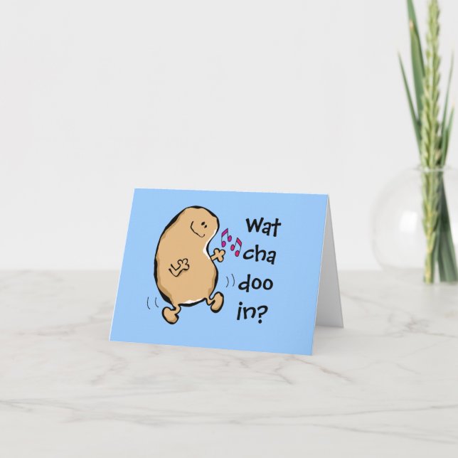 Herr Human Bean, der die Jiggy macht Karte (Vorderseite)
