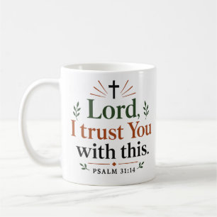 Herr, ich vertraue dir diesen modernen christliche kaffeetasse