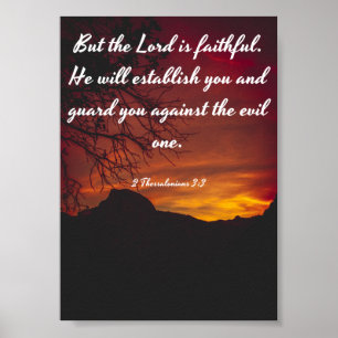 Herr ist treu - Bibel Poster