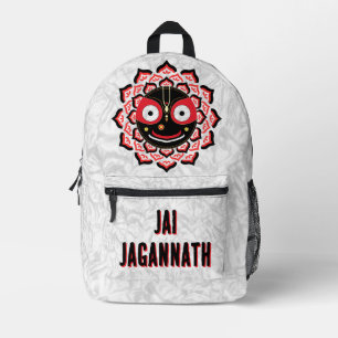 Herr Jagannath Gesicht Chakra Hindu-Gottheit Bedruckter Rucksack