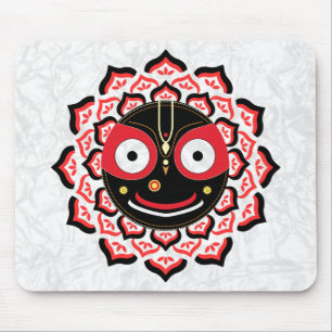 Herr Jagannath Gesicht Chakra Hindu-Gottheit Mousepad