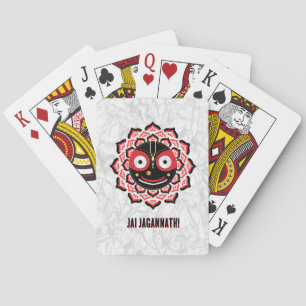 Herr Jagannath Gesicht Chakra Hindu-Gottheit Spielkarten