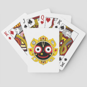 Herr Jagannath Gesicht Hindu-Gottheit Spiritualitä Spielkarten