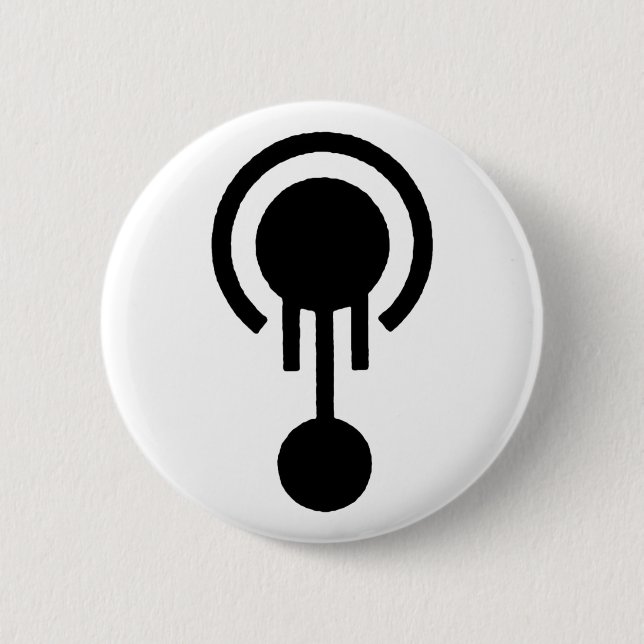 Herr Jellyfish Crop Circle Logo Button (Vorderseite)