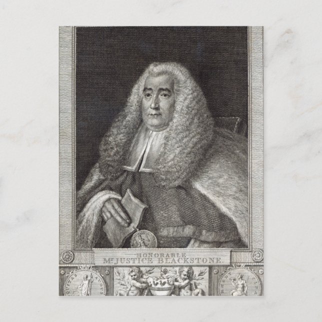 Herr Justice Blackstone Postkarte (Vorderseite)