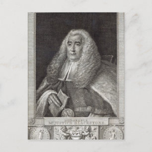 Herr Justice Blackstone Postkarte