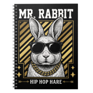 Herr Kaninchen Hip Hop Hase Tote Notizblock