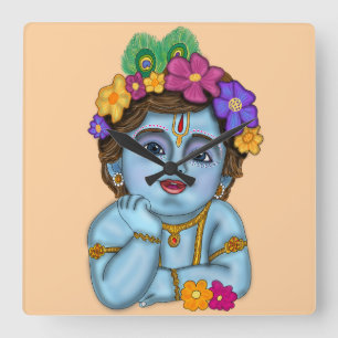 Herr Krishna Wanduhr