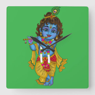 Herr Krishna Wanduhr 