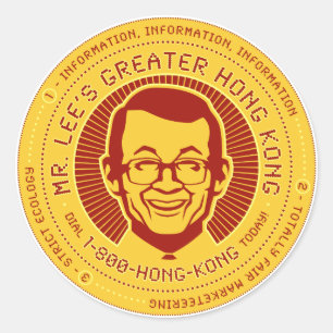 Herr Lees Greater Hong Kong Runder Aufkleber
