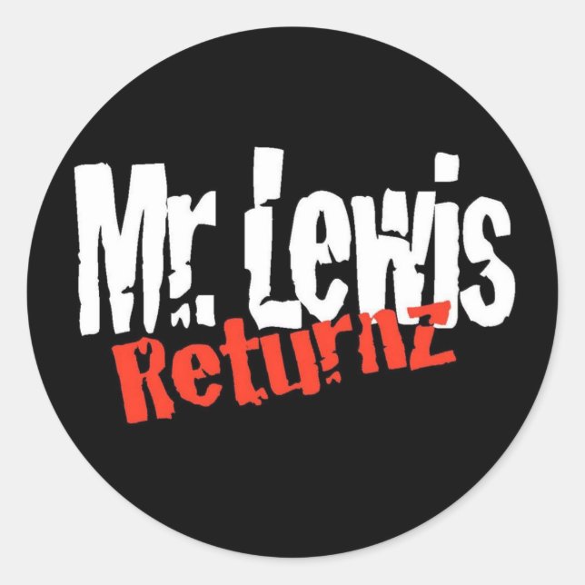 Herr Lewis Returnz Sticker (Vorderseite)