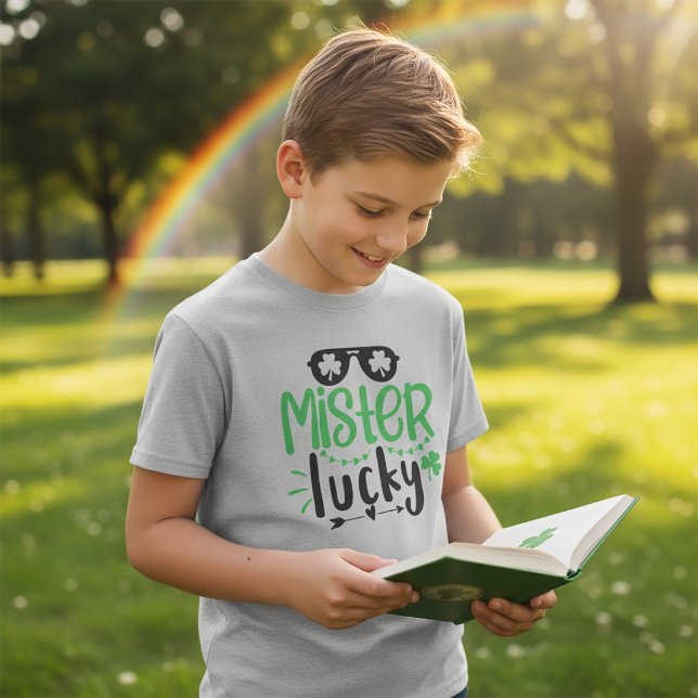 Herr Lucky St Patrick T - Shirt für Kinder (Von Creator hochgeladen)