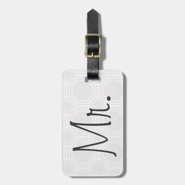 Herr Luggage Tag Gepäckanhänger (Vorderseite vertikal)