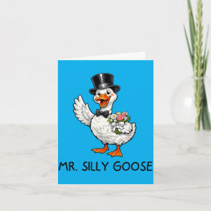 Herr lustiger Gans Hochzeit Junggesellenabschied l Karte