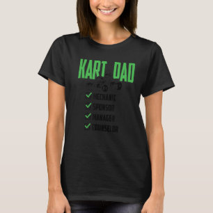 Herr Mechaniker Sponsor Manager Kart Papa T-Shirt