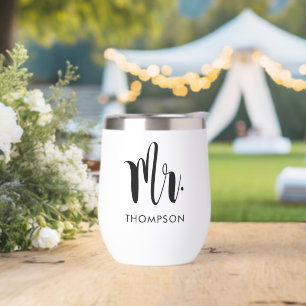 Herr Moderner Schwarzer Schrift Hochzeit individue