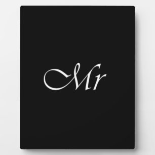 Herr Monogramm Fotoplatte