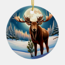Herr Moose Keramik Ornament