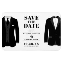 Herr & Mr. Modern Black Wedding Tux -