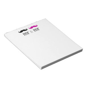 Herr & Mr. Mustache Notepad Notizblock