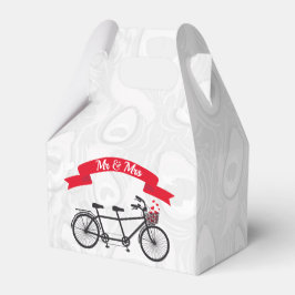 Herr & Mrs. Bicycle Gastgeschenk Hochzeit Box Geschenkschachtel