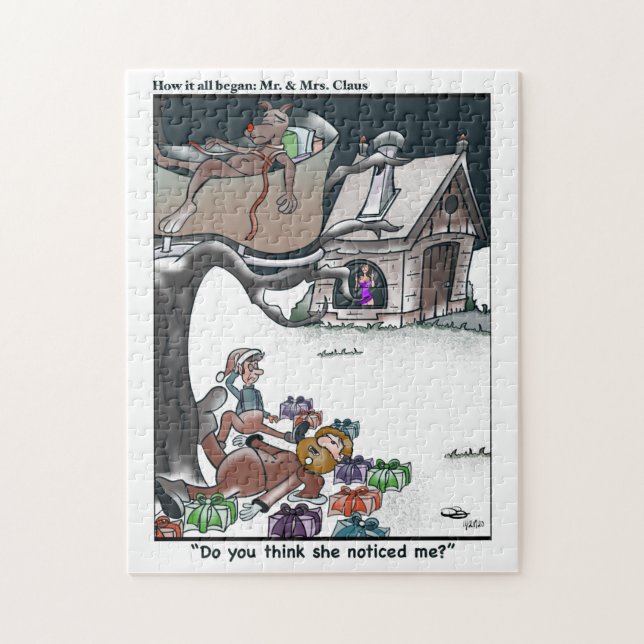 Herr & Mrs Claus How it All Began Jigsaw Puzzle (Vertikal)