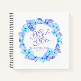 Herr & Mrs. Elegant Floral Wedding | Gästebuch Notizbuch