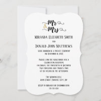 Herr & Mrs. -Hochzeitsankündigungen