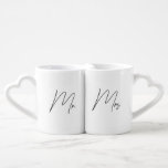 Herr & Mrs. Liebestassen<br><div class="desc">Herr & Mrs. Herzform Handle Tasse</div>