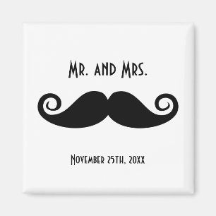 Herr & Mrs. Mustache Magnet