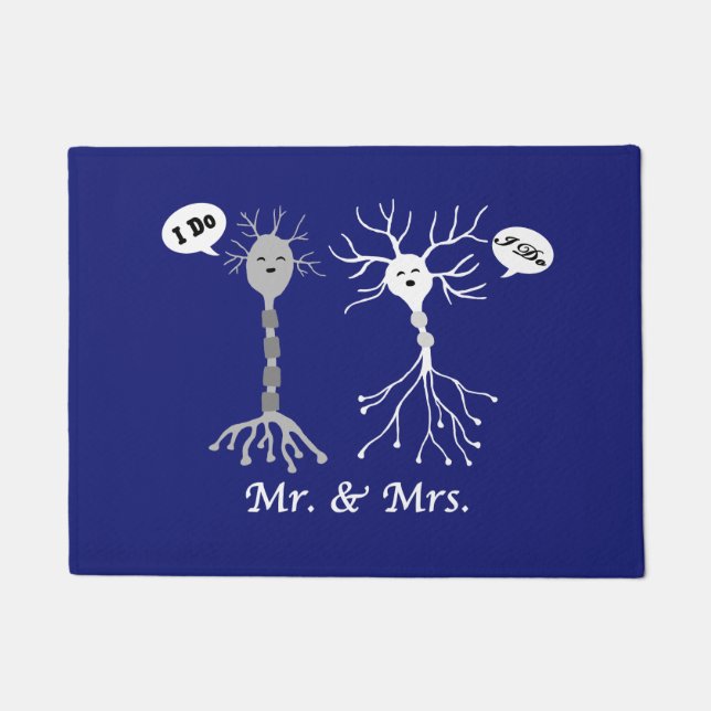 Herr & Mrs. Neuron Fußmatte (Vorderseite)