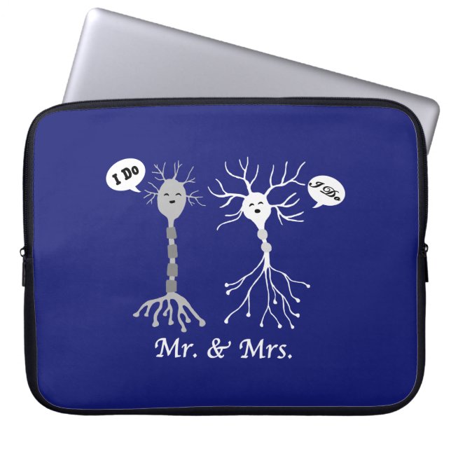 Herr & Mrs. Neuron Laptopschutzhülle (Vorderseite)