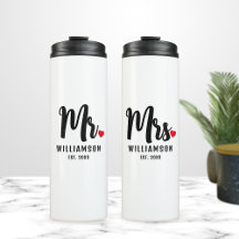 Herr & Mrs. Script Personalisiert Name Monogram He