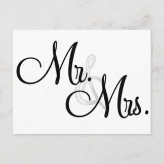 Herr & Mrs. Unique Items Postkarte