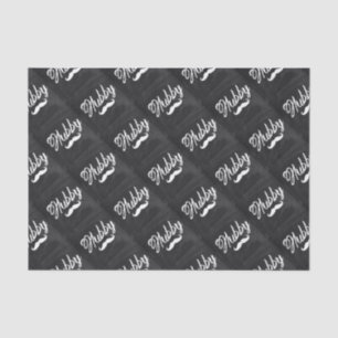 Herr Mustache, frisch verheiratet, Groom Honeymoon Seidenpapier