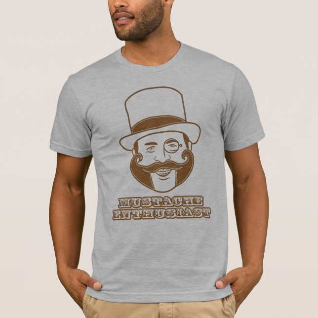 Herr Mustache Man T-Shirt (Vorderseite)