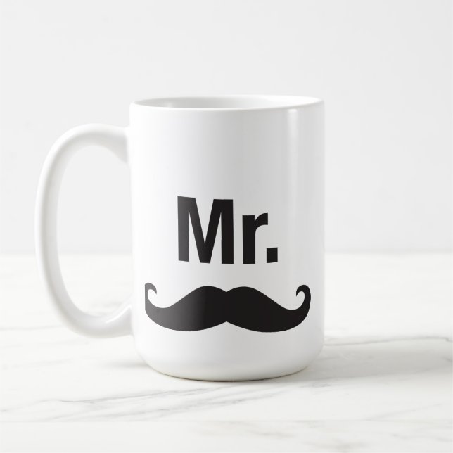 Herr Mustache Mug Kaffeetasse (Links)