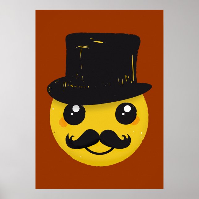 Herr Mustache Poster (Vorne)