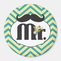 Herr Mustache Yellow and Green