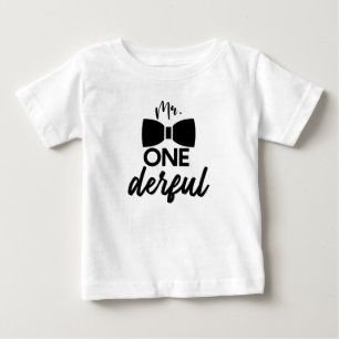 Herr ONEderful 1st Birthday Baby T-shirt