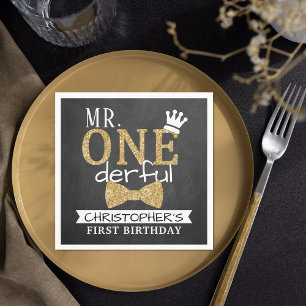 Herr ONEderful 1st Birthday Serviette