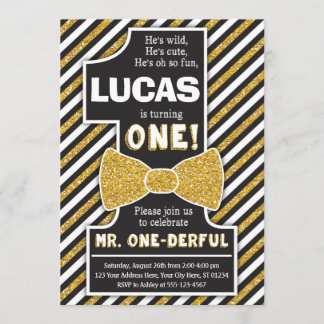 Herr ONEderful Birthday Einladung