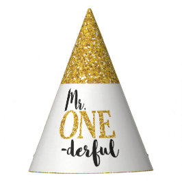 Herr ONEderful Birthday Party Hat Partyhütchen